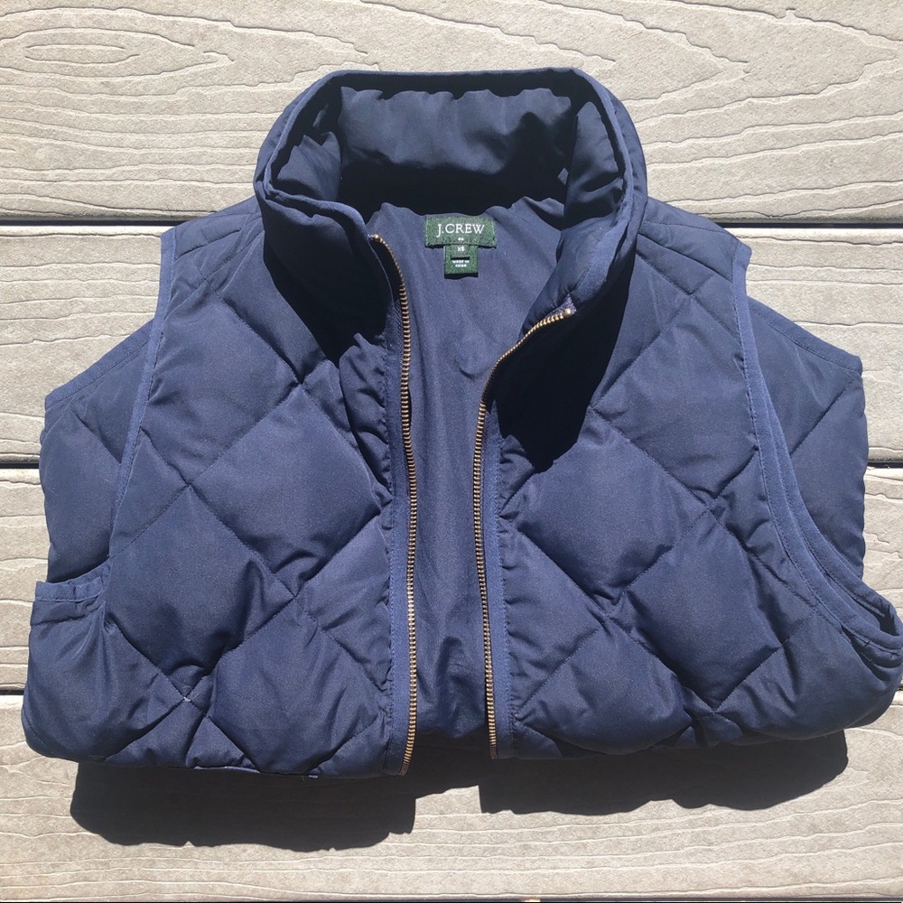 J Crew Excursion Quilted Down Vest
